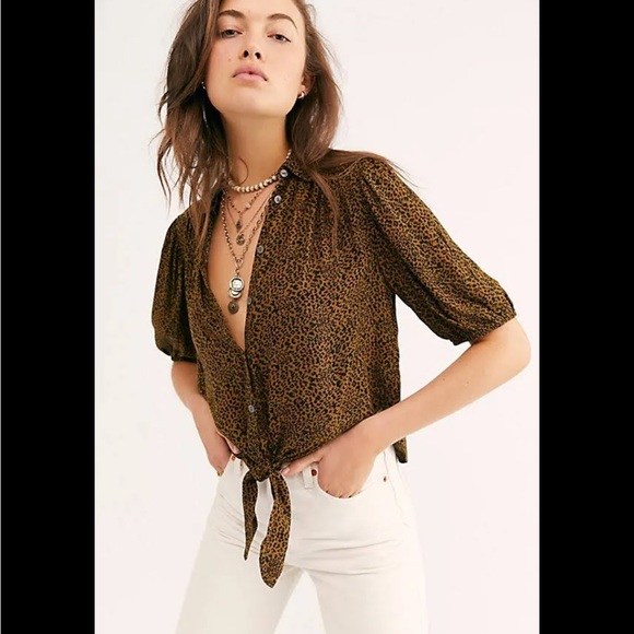 Free People Tops Free People Celia Blouse - Picture 1 of 8